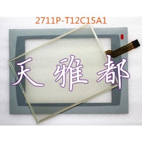 NEW PanelView Plus 1250 2711P-T12C15A1 2711P-T12C15A2 HMI PLC Touch screen AND Front label