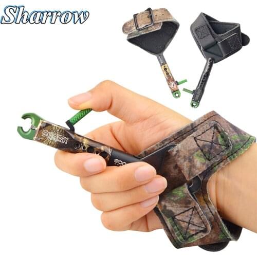 1pcs Archery Wrist Release Aids Trigger Caliper Straps Adjustable Compound Bow Shoot For Compound Bow Archery Accessories