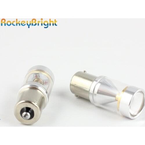Rockeybright 2x White Yellow CANBUS 30W for BMW X4 For Volkswagen 1156 BA15S P21W S25 R5W LED Auto Car Reverse Light Lamp Bulb