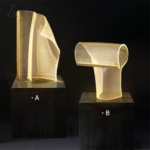 Post Modern Lighting LED Table Lamp Floor Lamp Luxury Light Guide Led Creative Table Lamp Simple Living Room Bedroom Bedside