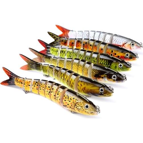 19g/13.2cm Sinking Wobblers Fishing Lures Jointed Crankbait Swimbait 8 Segment Hard Bait Artificial Bait For Fishing Tackle Lure