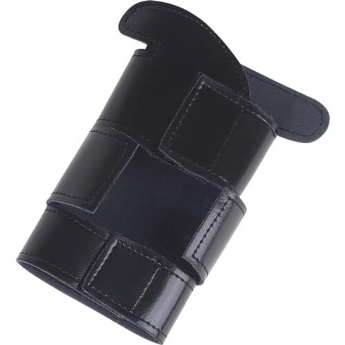 Trumpet Valve Guard PU Leather Protective Sleeve Protector for Trumpet Black