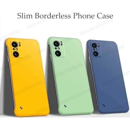 Ultra Thin Matte Frameless Phone Case For Redmi Note 10 Pro Max Candy Color Shockproof Phone Cover For Redmi Note 10S M2101K6G