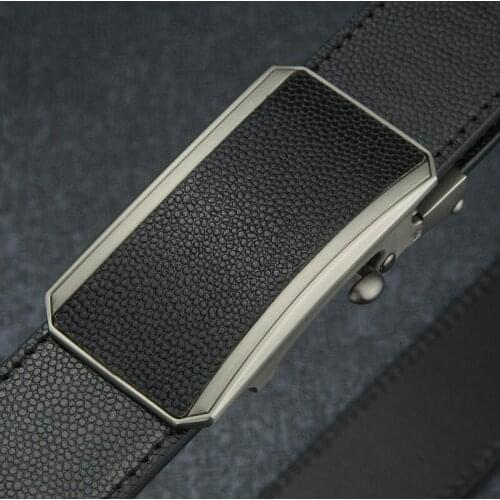 High Quality genuine leather automatic buckle belts men high luxury quality Waist strap fashion ceinture homme Western-style clo