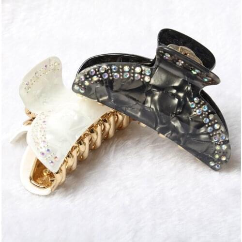 Medium Faux Shell Hair Claws Clips For Women Hairpin Crab Rhinestone Headband Hair Clamps Clips Hair Accessories