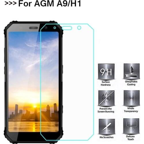 For AGM A9 H1Tempered Glass High Quality 9H Front Glass Screen Protector For AGM A9 A 9 Smartphone Films Case Cover