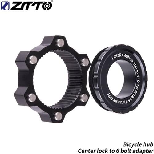 ZTTO Bicycle Hub Center Lock Adapter to 6 Bolt Disc Brake Boost Hub Spacer 15x100 to 110 Front Rear Washer 12x142 to 148