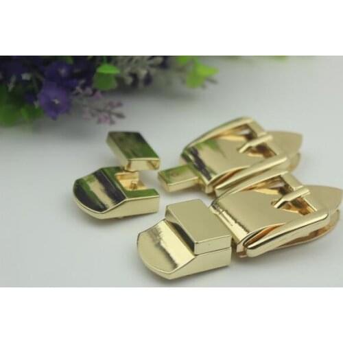 10pcs/lot Luggage hardware accessor Bag lock belt lock Golden metal twist lock Switch latch hardware accessories