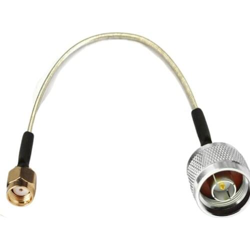 10pcs RP-SMA Male to N Male RG402 0.141" RF Semi-rigid Coax Coaxial Connector Cable 50ohm 10/15/20/30/50cm