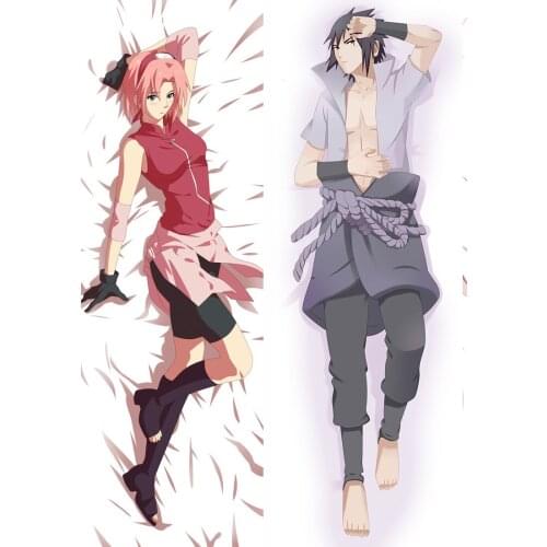 Anime Ninja Sasuke Uchiha Cosplay Hatake Kakashi Dakimakura Hugging Body Cushion Uchiha Sasuke Pillow Case Pillow Cover Otaku
