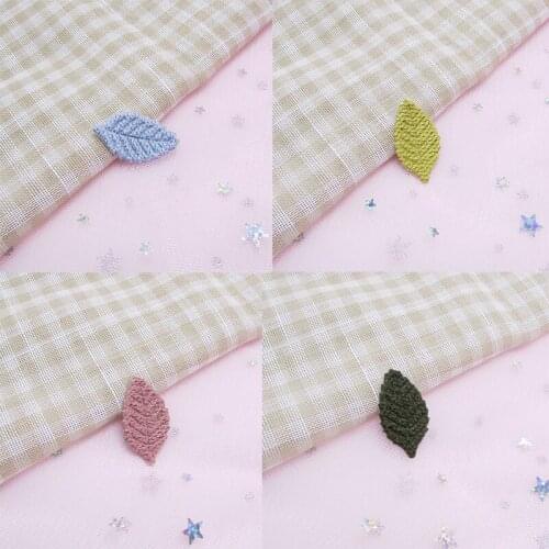 40Pcs Woolen yarn Leaves Patch Appliques DIY Craft Supplie Kids Headwear Hair Accessories Apparel Sewing Materials Leaf Blade