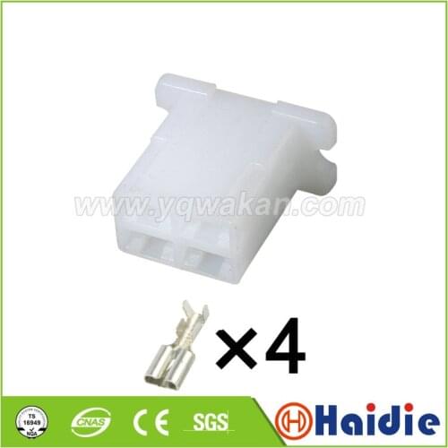 Free shipping 5sets 4pin auto plastic socket wire harness connector 6110-2543