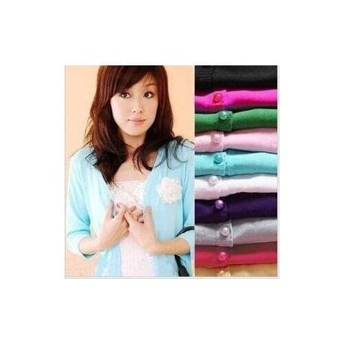 Free shipping!!!Ladys cardigan knitted sweater knitted shert knitwear