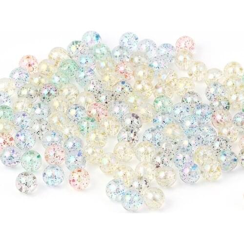 50pcs/lot Colorful Acrylic 10mm beads perforation bead for diy charms bracelet bangle jewelry accessories findings making