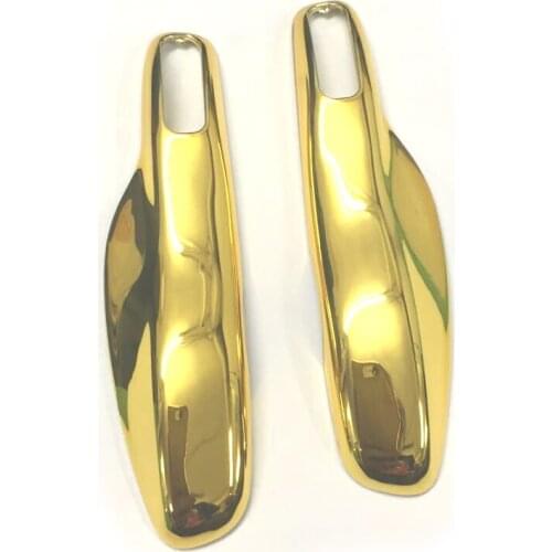 GOLD CHROME Color Hard Plastic Keyless Remote Key Fob Shell Protection Case Cover For Porsche Cayenne Panamera Macan 911 Boxster