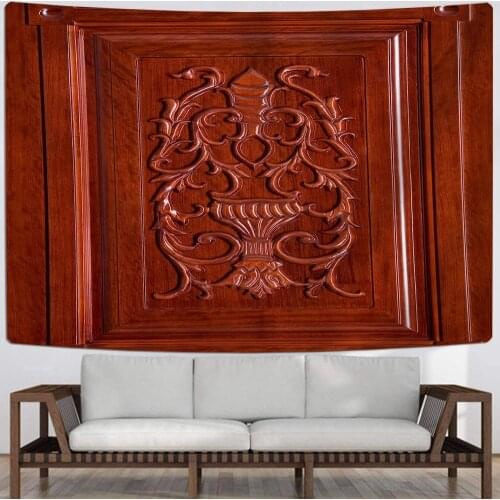 Farmhouse Wooden Door Tapestry Wall Hanging Sandy Beach Throw Rug Blanket Camping Tent Travel Mattress Sleeping Pad Tapestries