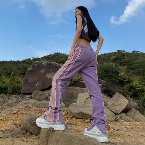 Женские прямые брюки HEZIOWYUN China At AliExpress