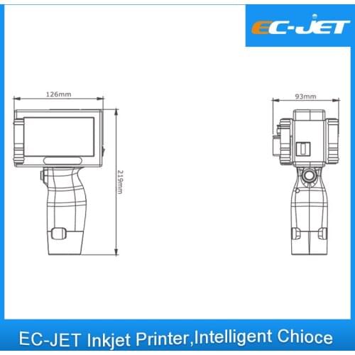 Good Quality Easy Carry Operation Handheld Mini High Resolution inkjet Coding Printer For Plastic Packaging Printing(ECH200)