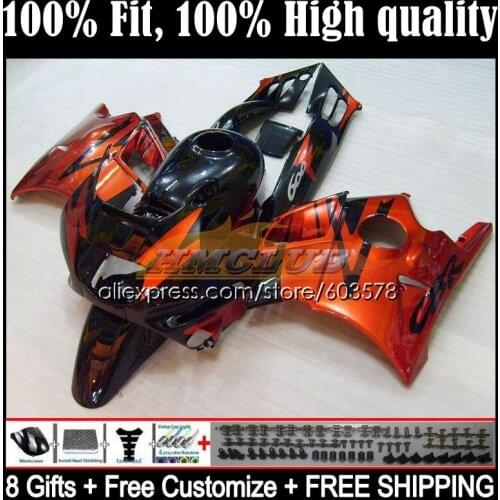 Injection Body For HONDA CBR 600F3 CBR600FS CBR600F3 11CL.76 CBR600 F3 95 96 CBR 600 CC FS F3 1995 1996 OEM Fairing Orange black