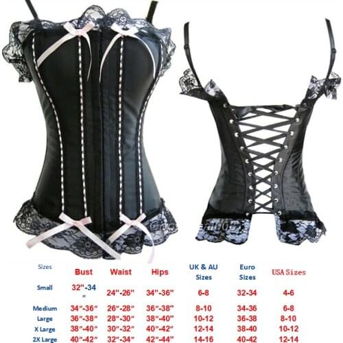 Corset Sexy Women Steampunk Bustier Lingerie Corset Gothic Lace Corselet Overbust Burlesque Slimming Fajas 905 size L