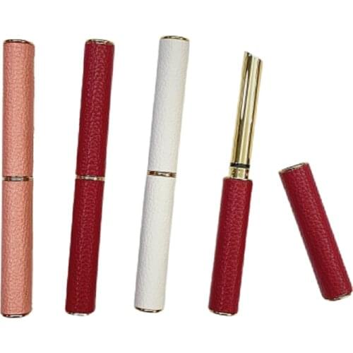 Red Pink White Round Direct Hot Filling Lipstick Tube Lip Balm Container Thin Empty Lipstick Shell Packaging Homemade 10/30pcs
