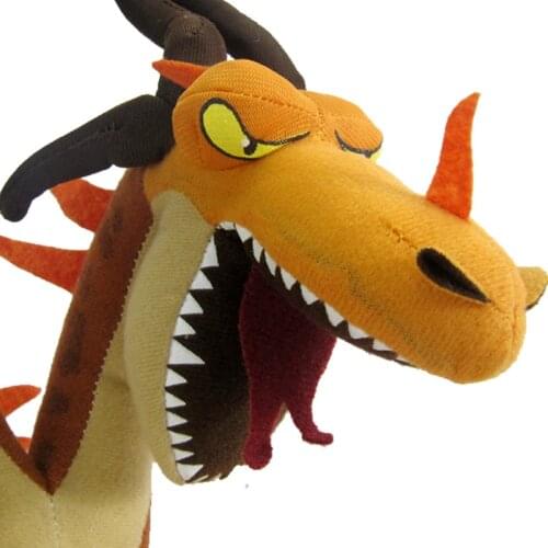 14.5" 40cm High Train Two-headed Dragons Toothless Soft Stuffed PP Cotton Doll Figure Plush Toy For Children Kid Christmas Gift