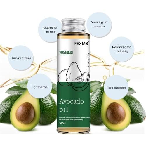 Avocado Oil For Hair and Skin - 100% Pure and Natural For Skin Care Massage Hair Care And Carrier Oil To Dilute Essential Oils