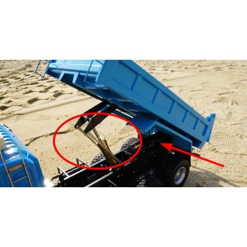 RC Dump truck y-1506-a f rack hydraulic cylinder metal for tamiya 1/14 scale SCA BENZ