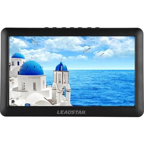 ]LEADSTAR 11in Mini Car TV DVB-T/T2 1080P Portable HD Digital Analog TV Smart Portable TV with Stand Speakers EU Plug 110-220V