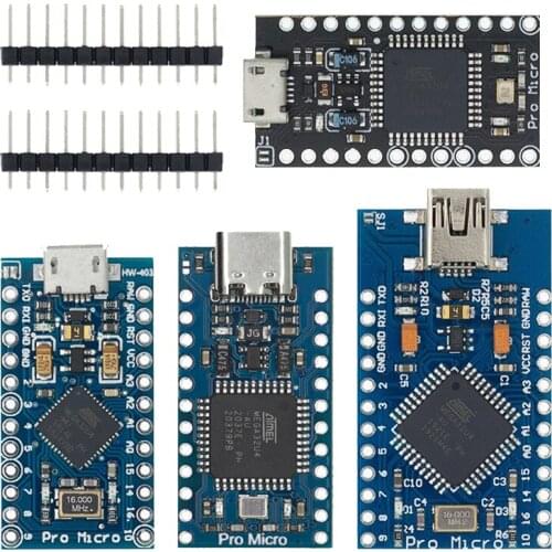 PRO MICRO/MINI/TYPE-C USB 5V 16MHz Board Module For Arduino/Leonardo ATMEGA32U4-AU/MU Controller Pro-Micro Replace Pro Mini 1PCS