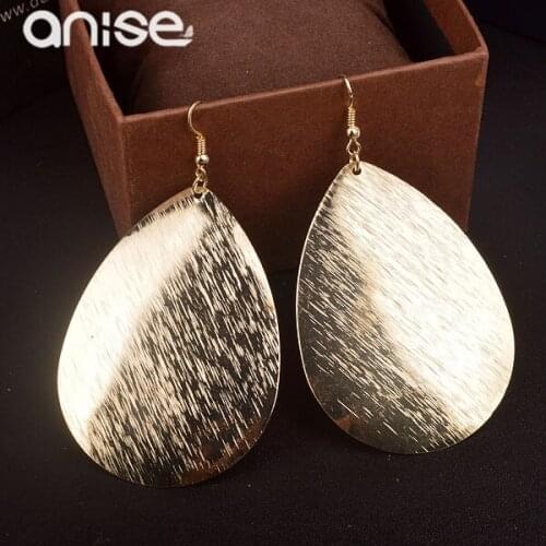 Anise 2020 New Minimalist Waterdrop Earrings Women Alloy Metal Drop Earrings Exaggerated Long Dangle Earring Accesorios Mujer