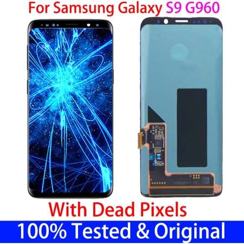 5.8''Original With Frame Screen For Samsung Galaxy S9 G960 G960F With Dead Pixels LCD Display + Touch Screen Digitizer Assembly