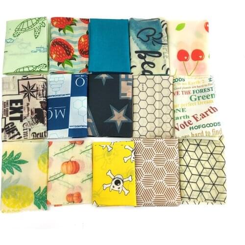 Beeswax food wrap Sustainable Plastic Free Food Wraps Zero Waste Eco-Friendly Reusable Food Storage Organic Beeswax Wrap Cling