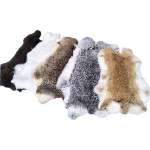 Real Genuine Rabbit Fur Sale By Whole Piece Fluffy Rabbit Leather Fur Furry Costume Accessories High Quality Home Decoration