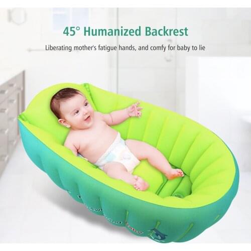 Baby Bath Baby Inflatable Bathtub Portable Bathtub Non Slip Travel Bathtub Mini Air Swimming Pool for Newborn Baby with Air Pump