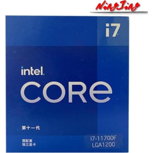 Intel Core i7-11700F i7 11700F 2.5 GHz Eight-Core Sixteen-Thread CPU Processor 16M 65W LGA 1200 Need B560 Z590 Motherboard