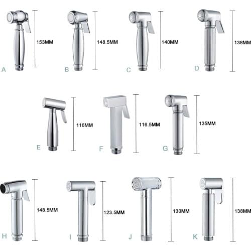 Handheld Bidet Toilet Sprayer Solid Brass Hygiene Sprayer Head High Pressure Bath Cleaning Bidet Shower with Hose Free Shipping