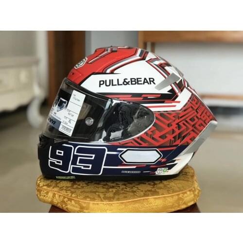 SHOEI X14 Helmet X-Fourteen Marquez Red White Ants Helmet Full Face Racing Motorcycle Professional Helmet Casco De Motocicleta