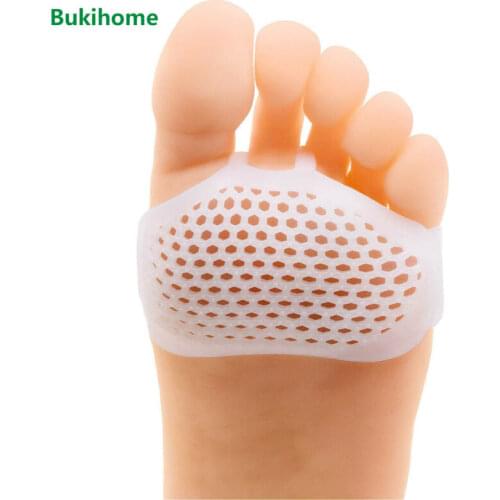 Bukihome 8 Pcs Silicone Foot Cushion Forefoot Pads Toe Separator Soft Gel Pain Relief Insoles Feet Callus Blisters Corn D2743