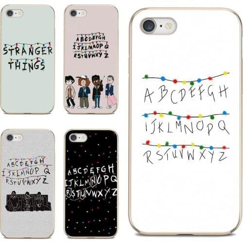 For Xiaomi poco X3 nfc F2 Pro M3 Mi 5X 6X Max Mix 1 2 2S 3 Mi5 Mi6 Mi3 Mi4 Silicone Skin Cover Stranger-Things-Alphabet-Lights