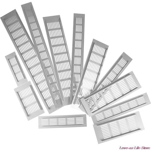 Vents Perforated Sheet Aluminum Alloy Air Vent Grille White Wall Ducting Ventilation Cover Web Plate Ventilation Grill