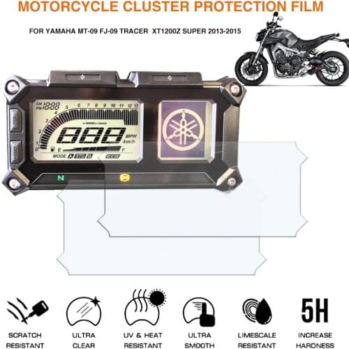 Motorcycle Cluster Scratch Protection Film Screen Protector For YAMAHA MT 09 FJ MT09 FJ09 TRACER XT1200Z SUPER 2013-2015