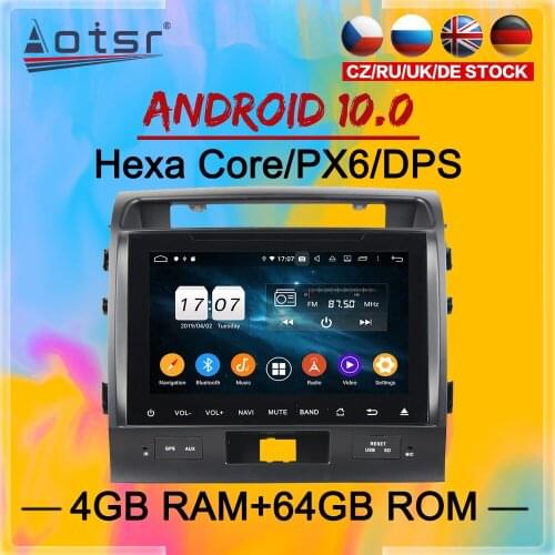 2 Din IPS Screen Android 10.0 DSP Car Multimedia Player For Toyota Land Cruiser 2008 2009 2012 Navi Audio Radio Stereo head unit