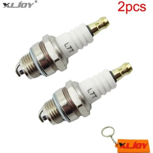 XLJOY 2pcs L7T Ignition Spark Plug For 47cc 49cc 2 Stroke ATV Quad Go Kart Dirt Pocket Mini Moto Bike Motorcycle Parts
