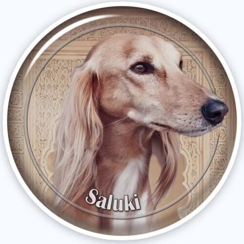 A0697# Various Sizes Removable Decal Saluki-1 88 Sticker Waterproof Accessories on Bumper Rear Window Laptop