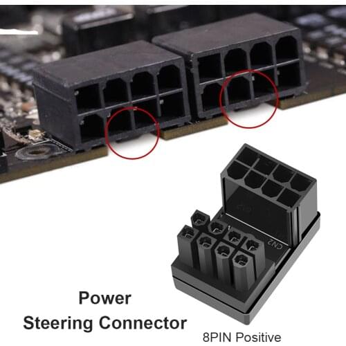 ATX 8pin Male 180 Degree Angled to 8Pin Female Power Adapter for Desktops Graphics Card ATX 6Pin Female to 6Pin Male