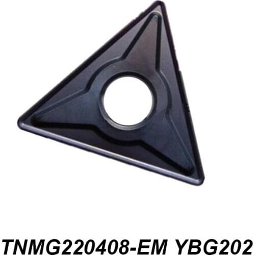 Original TNMG 220408 TNMG220408-EM YBG202 YBM253 Triangular Boring Cutter CNC Tool Carbide Inserts 10 Pcs/lot Lathe Cutter