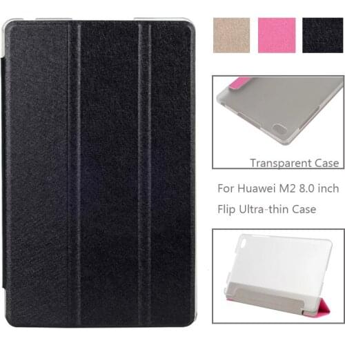 For Huawei MediaPad M2 8.0 inch Case Cover Ultra-thin PU Leather Folding Stand Back Fundas For M2 8.0 M2-801W 803L Capa