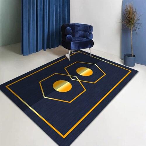 Nordic-style Carpet For Household Light Luxury Emerald Living Room Sofa Carpet Rectangular Simple Bedroom Decorative Floor Mat