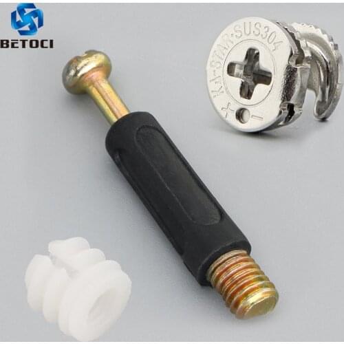 BETOCI 100PCS Furniture Connection,304Stainless Steel Bolt Screw 6mm Thread Rod 32/35/40mm Length,Furniture Connection Fittings